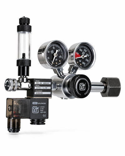 PRO-SE Series - Regulador de CO2 de Duplo Estágio para Aquário com Solenoide Integrado