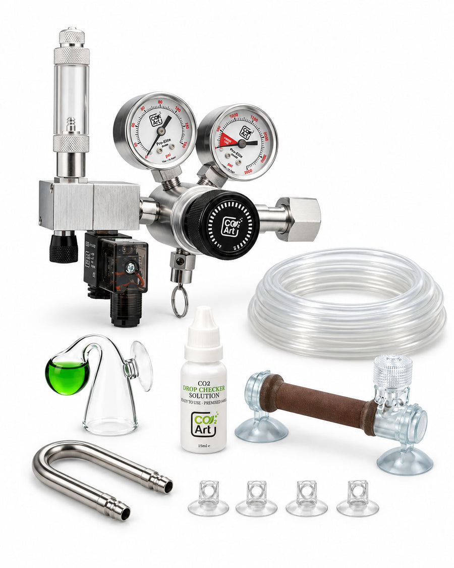Novo Pro-Elite Series V2 - Sistema Completo de CO2 para Aquário com Difusor Flux_ Interno